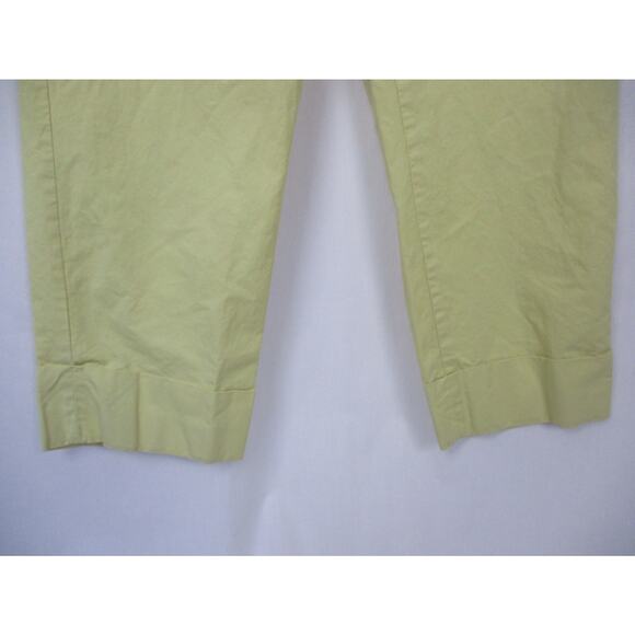 Ann Taylor Easy Chino Pants Womens 8 Fits 30x26 Butter Yellow Cropped High Waist - Picture 4 of 15